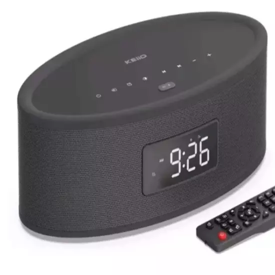 Keiid Multimedia Speaker Alarm Clock Radio For Home KD-B02 20 Watts/New Open Box