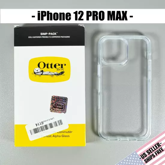 OTTERBOX Symmetry Series Clear Case for iPhone 12 PRO MAX: Slim-Pocket Friendly