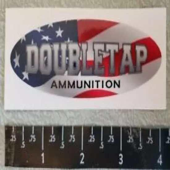 Doubletap Ammunition Ammo American Flag Vinyl Decal Sticker Shot Show OEM