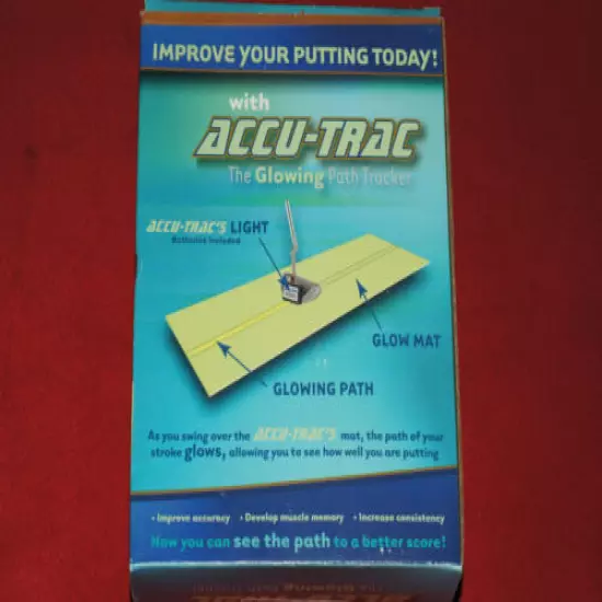 Accu-Technologies Accu-Trac Golf Putting Trainer Brand New 