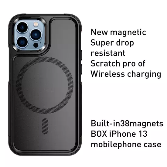 MagSafe Case Fr iPhone 13 Pro Max 15 Shockproof Heavy Duty Rugged Magnetic Cover