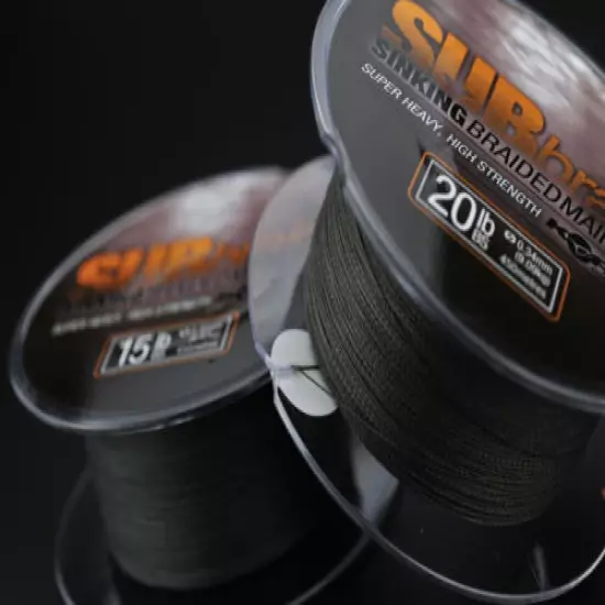 Korda Fishing Sinking Green Sub Braid Line 1200m - All Breaking Strains