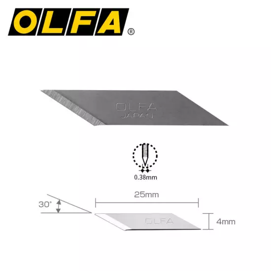 2 Pack OLFA Carving Art Knife Blade KB-5/30B For Art Knife AK-3 AK-5 Replacement