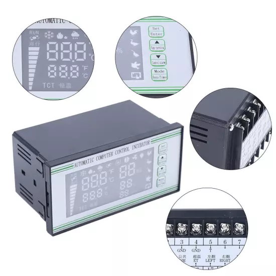 Auto Egg Incubator Controller For Chicken Temperature Humidity Sensor 0~40.5℃