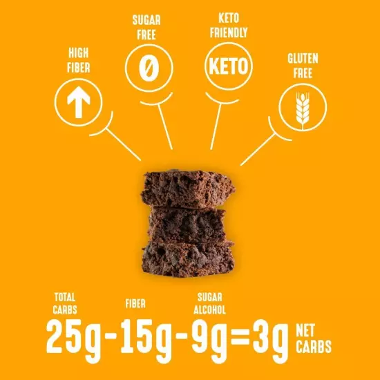 Lakanto Sugar Free Brownie Mix - Sweetened with Monk Fruit Sweetener Keto Die...