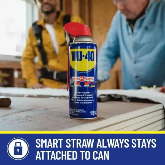 Multi Purpose Original WD-40 Formula 12oz Lubricant Spray 1-PACK w/. Smart Straw