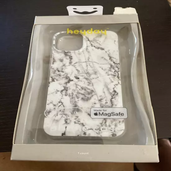 HeyDay iPhone 13 Phone Case- White Marble