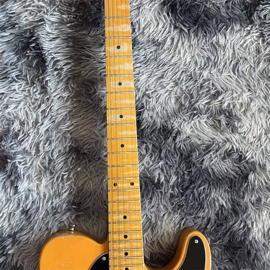 in stock Heavy relic aged orange electric guitar old Telecaster shipping quickly