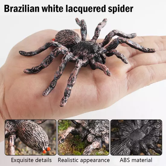 Realistic Plastic Spider Fake Insect Trickys Prank Joke Toys Halloween Props`