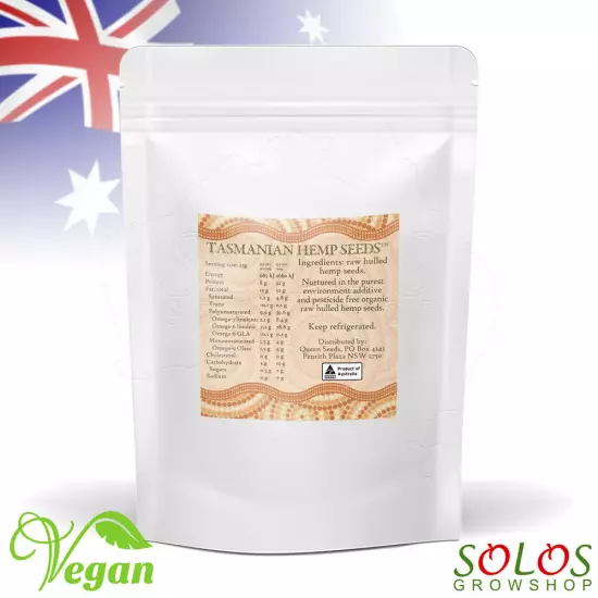 TASMANIAN HEMP SEEDS AUSTRALIAN GROWN ORGANIC HULLED 250g,1kg,2kg,4kg FAST&FREE