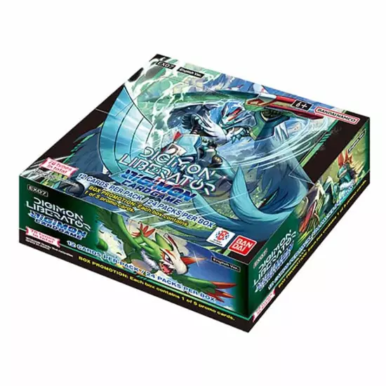 DIGIMON CARD GAME LIBERATOR ENGLISH BOOSTER BOX EX07, GET YOURS 1ST!