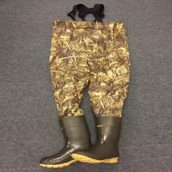 NEW Kobuk Men's Max-4 Camo Premium Breathable Hunting Wader Lug Boots Size 13R