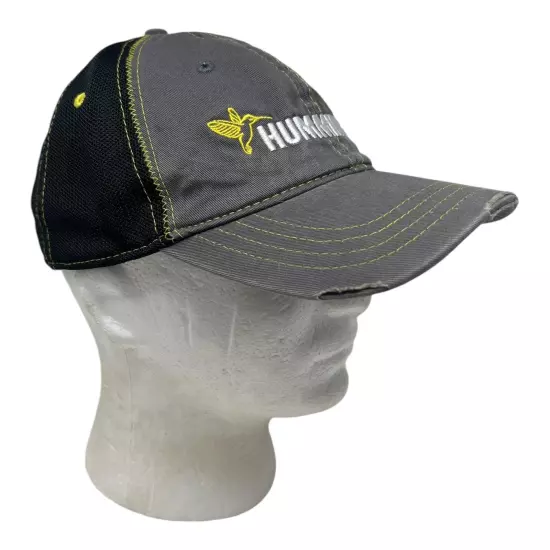 Hummingbird Fish Finder Distressed Baseball Cap Hat Fishing Denim & Mesh 