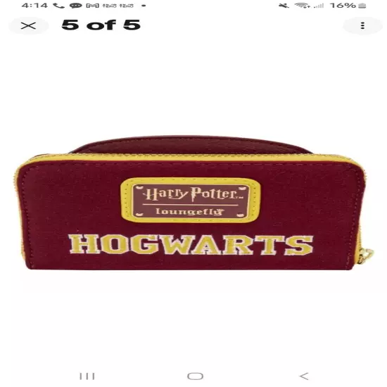 Harry Potter - Hogwarts Gryffindor Varsity 4" Faux Leather Zip-Around Wallet