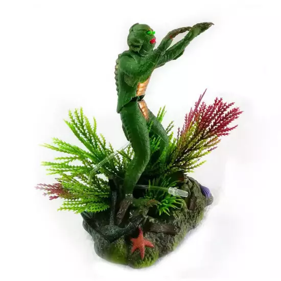 Aquarium Fish Tank Decorations 7" The Creature From Black Lagoon Sea Monster