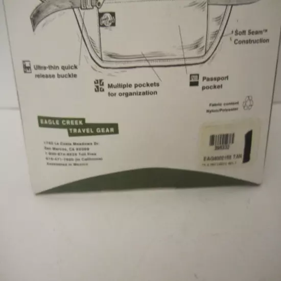 EAGLE CREEK Travel Gear Undercover Money DELUXE SECURITY BELT Adjustable NEW NIP