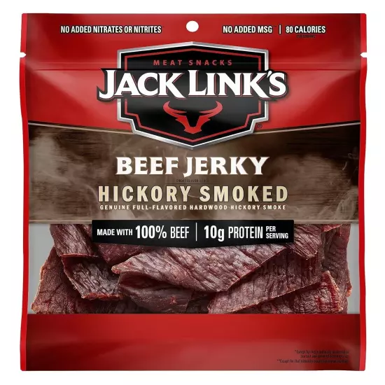 Premium 100% Beef Jerky - Hickory Smoked Flavor, 2.85 oz | Healthy Snack Choice