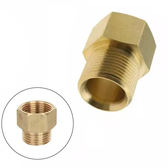 M22 22mm Female Thread to 14mm male Metric Adapter Pressure Washer Adapter Brass