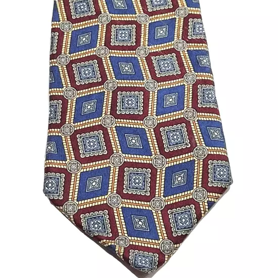 Jos A Bank Premier Collection Geometric Pattern Business Handsome SILK Necktie