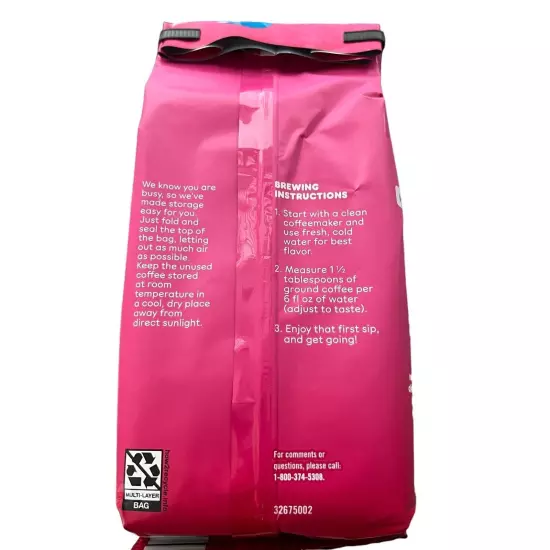 Bag of Dunkin Dark Roast Chocolate Covered Strawberry Coffee 11oz EA 10/30/2024