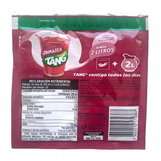 12-Pk TANG Jamaica Flavored Powdered drink mix 13g/.45oz