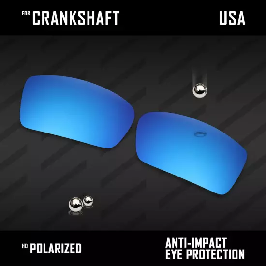 Anti Scratch Polarized Replacement Lenses for-Oakley Crankshaft OO9239 Options