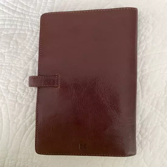 RED ENVELOPE Brown Leather Passport / Credit Card / ID Travel Wallet / Organizer