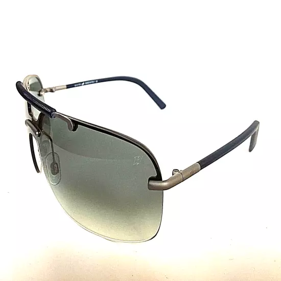 New WEB Narvik WE105 13B Silver Black Blue Men's Sunglasses