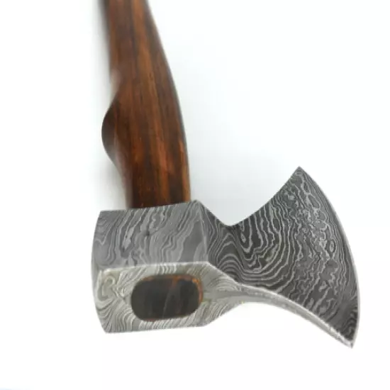 Custom Handmade Damascus Steel Axe Tomahawk Hatchet W/Sheath 14 Inch” 256Layers