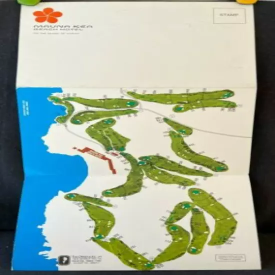 Vintage Unused 1972 Mauna Kea, Hawaii Golf Scorecard & Postcard