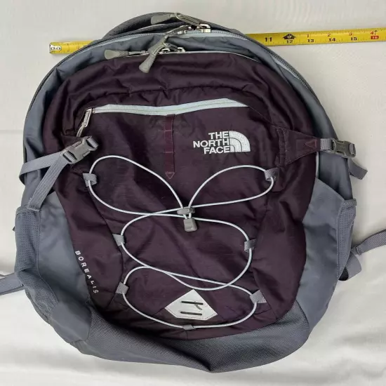 The North Face, Gray / Plum Purple Borealis Backpack - Clean, Functional, Ready