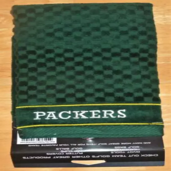 NFL Embroidered Tri-fold Towel - Green Bay Packers Golf 