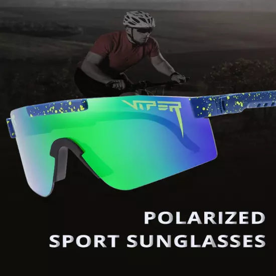 Integrated Lenses Polarized Sunglasses Wind Goggles Cycling Eyewear