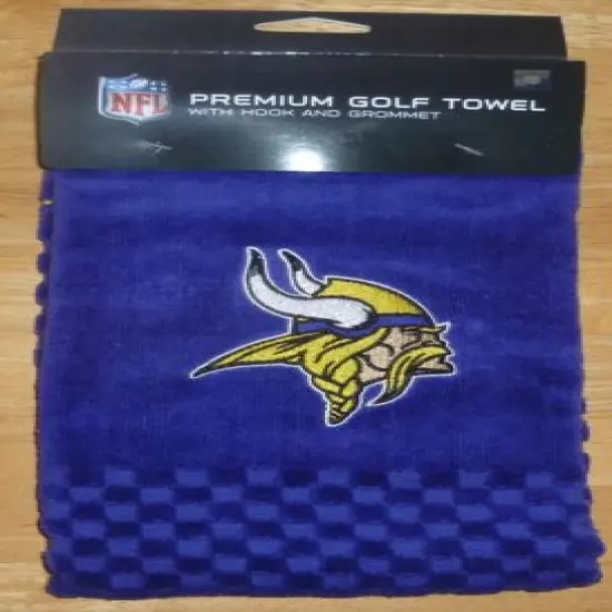 NFL Embroidered Tri-fold Towel - Minnesota Vikings Golf 