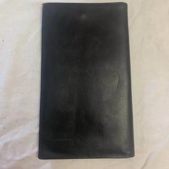 Saddler Bosca Passport Travel Wallet Black Leather; Used