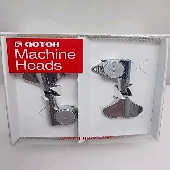 Gotoh GB707 CR L4 4-String Bass Machine Heads Tuner Set Keys Chrome SALE PRICE!