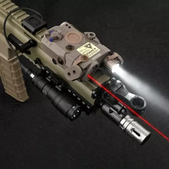 WADSN Tactical PEQ15 LA5C Red /Green Dot Laser Sight Point & White LED Combo 