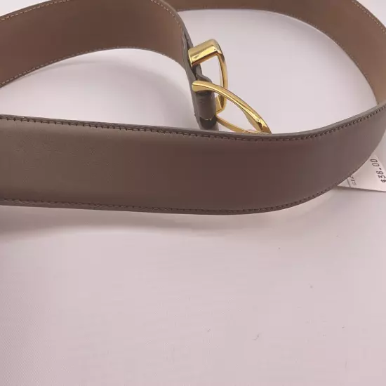 Talbots Women’s Genuine Leather Beige/Taupe Belt Size L - ITALY 38 X 1 1/8”