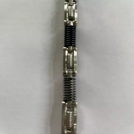 Inbox Wrapped Men’s Steel Bracelet Size 8.5 “