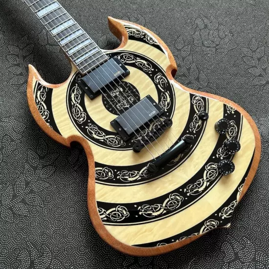 Custom Zakk Wylde Series yellow Totem top Electric Guitar 6-string fast shipping