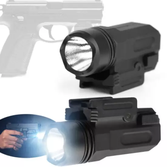 Tactical Gun Flashlight Handgun Torch Light For Glock 17 19 18C Pistol 