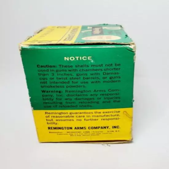 Vintage Remington 3" Magnum Express "Kleanbore" 12 ga. shotgun shell box EMPTY! 