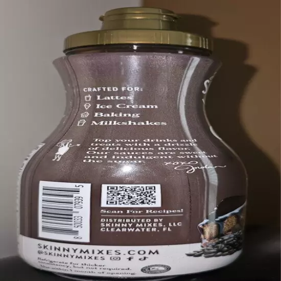 6 ct Jordan's® Skinny Sauces Dark Chocolate Espresso No Sugar/Carbs/Calorie 