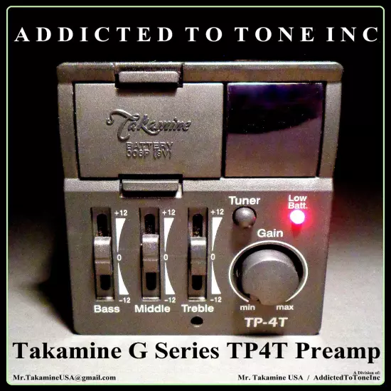 Takamine G Series TP4T Preamp / NOS / Original Revision / Authorized Dealer