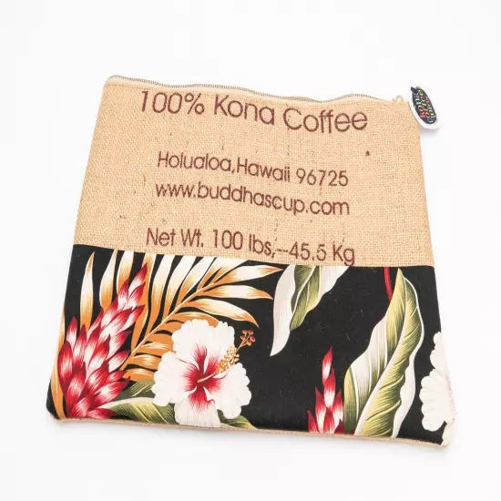 Handmade Kona Coffee Tote sleeve - padded laptop case NWT