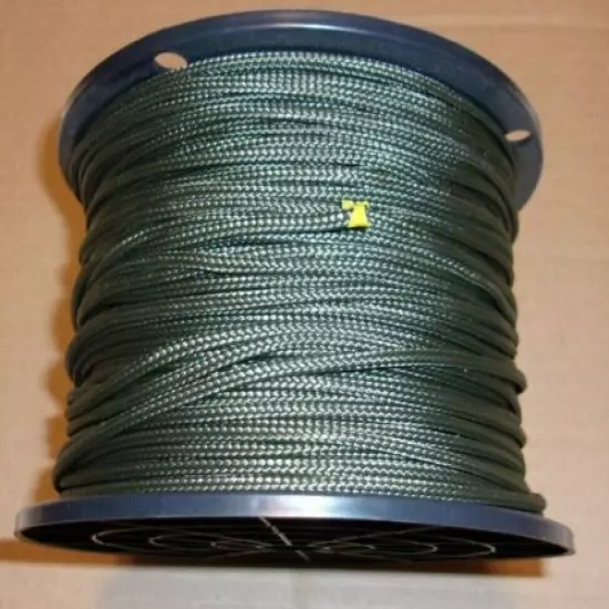 1/8" x 500' Flat Braided Olive Drab Dacron / Lashing / Cord / Twine / String