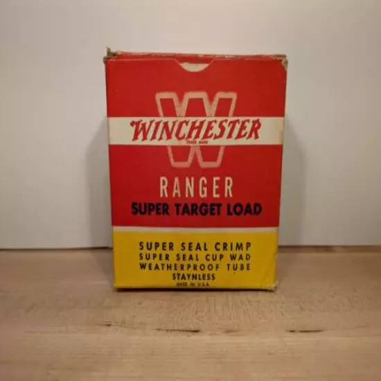 VINTAGE WINCHESTER Ranger Super Target Load 12 Ga Empty Shotshell Box Only