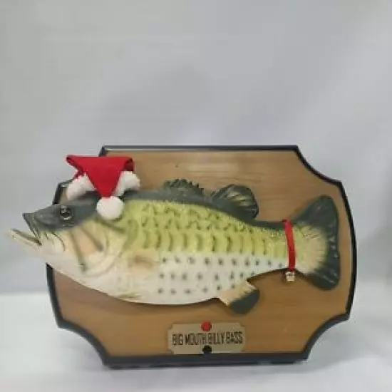 Big Mouth Billy Bass 1999 Gemmy Christmas Singing Fish Jingle Bells Tested Works