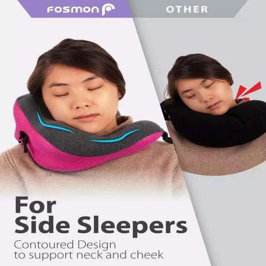 Memory Foam U Shaped Travel Pillow Neck Support Head Rest Car Plane Soft Cushion