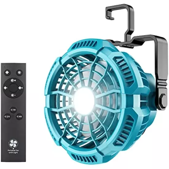 Portable Camping Fan for Makita 18V Li-ion Battery Outdoor Jobsite Fan Cordless